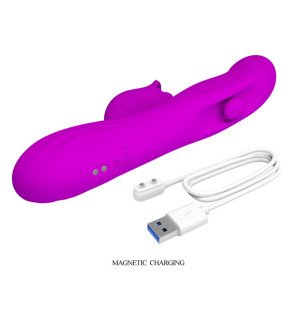 Yalanda, oscylacyjny wibrator króliczy z wyświetlaczem LED, fioletowy – zdjęcie 10