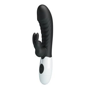 Schwarzer Rabbit-Vibrator mit 30 Funktionen von Pretty Love – Bild 1