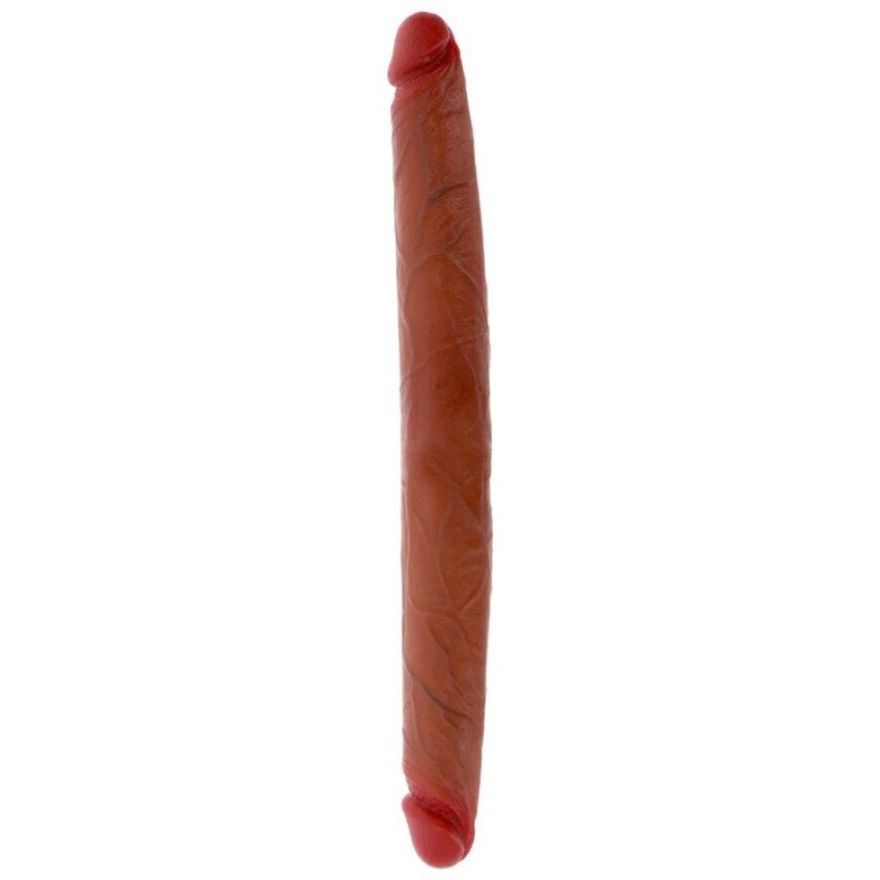 Get Real dwustronny silikonowy dildo z ruchomym napletkiem 40 cm – zdjęcie 1
