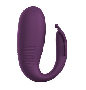PRETTY LOVE Klay app-gestuurde stuwende eivibrator paars – foto 1