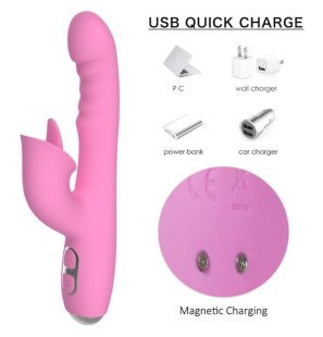 NALONE roze rabbit vibrator voor gerichte intieme stimulatie – foto 8