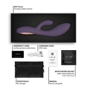 LELO INA Thrust paarse rabbit vibrator voor gerichte stimulatie – foto 10