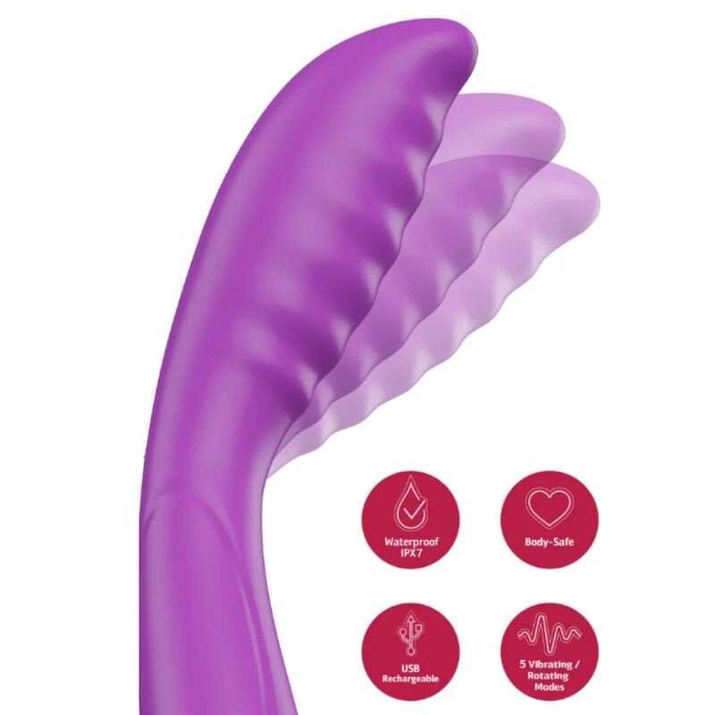 She.E.O Purple G-spot Vibrator with Thrusting Motion – image 1