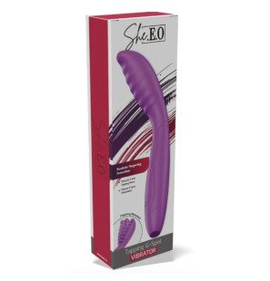 She.E.O Purple G-spot Vibrator with Thrusting Motion – image 5