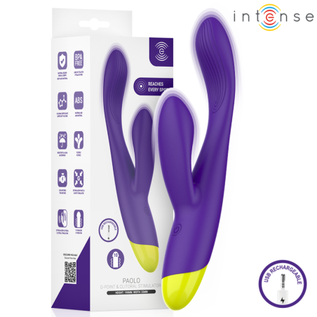 Oplaadbare konijnstimulator voor G-spot en clitoris - Intense Paolo – foto 1