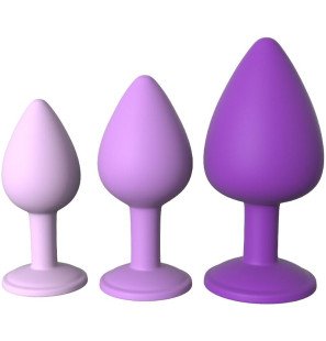 Anal plug set voor beginners met drie maten van silicone – foto 1