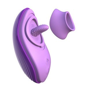 Stimulateur en silicone en forme de langue pour stimulation clitoridienne, 13 cm – photo 2