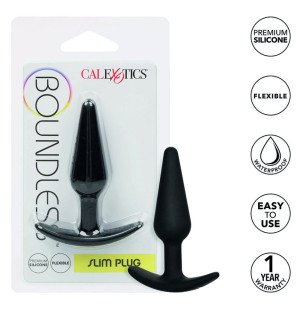 CalExotics slanke anale plug van siliconen met flexibele handvatbasis – foto 2
