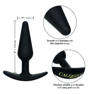 CalExotics slanke anale plug van siliconen met flexibele handvatbasis – foto 7