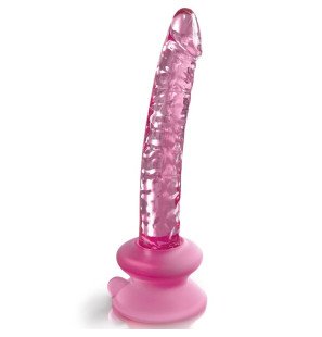 Glass Dildo with Suction Cup ICICLES N. 86, 3 cm – image 1