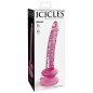 Glass Dildo with Suction Cup ICICLES N. 86, 3 cm – image 2