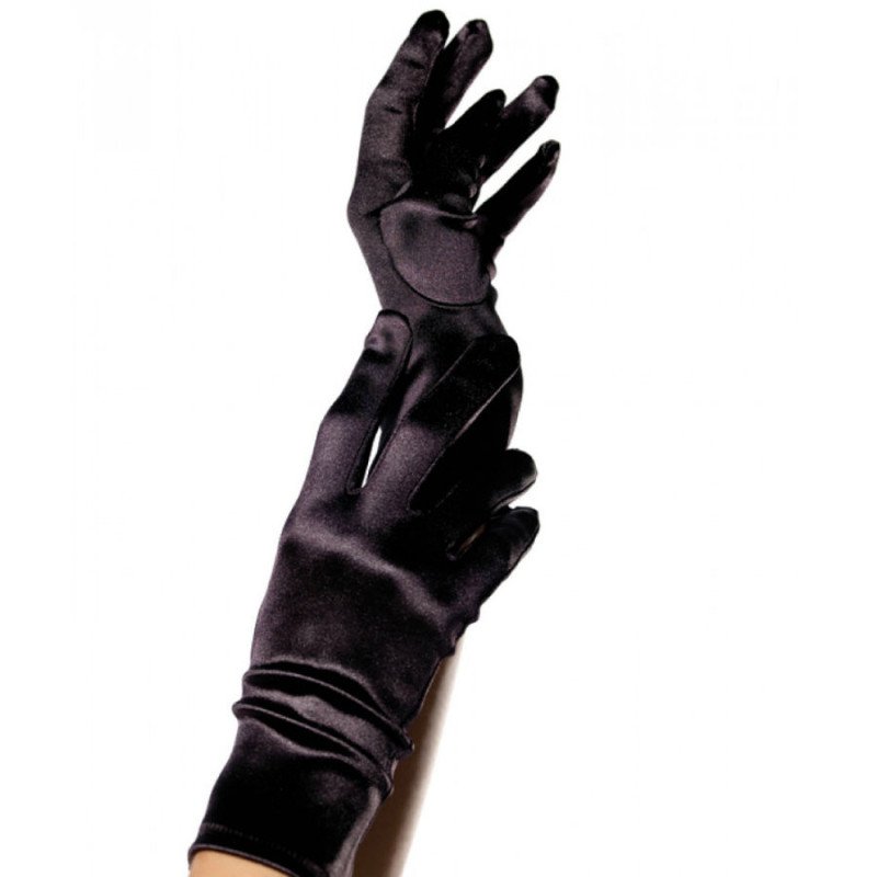 Black satin gloves by Leg Avenue – image 1 Black satin gloves by Leg Avenue – image 1