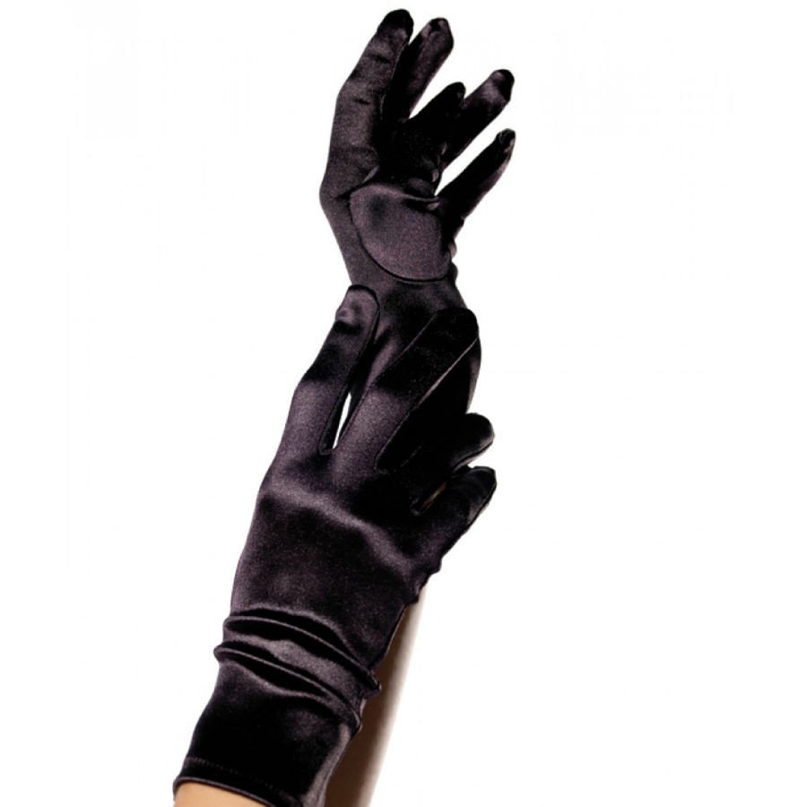 Gants noirs en satin Leg Avenue – photo 1