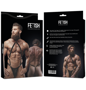 FETISH SUBMISSIVE ATTITUDE – harnais jockstrap en similicuir pour hommes – photo 2