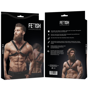 Harnais pectoral croisé en éco-cuir pour homme – photo 2
