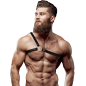 Men’s Eco-Leather Harness with Crossed Shoulder Straps – image 1