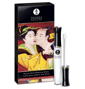 Gloss à lèvres saveur fraise et cava Shunga pour le bien-être intime – photo 1