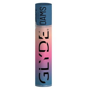 Sheer Glyde latex dental dam with grape flavour 25 cm – image 1