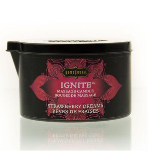 Kamasutra massagekaars met aardbei 170 g voor intieme wellness – foto 2