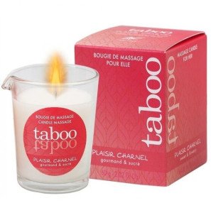 Bougie de massage RUF Taboo au parfum de cacao et de fleurs pour le bien-être intime – photo 1