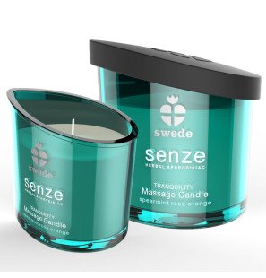SWEDE Senze Tranquility massagekaars met munt, roos en sinaasappel 50 ml – foto 1