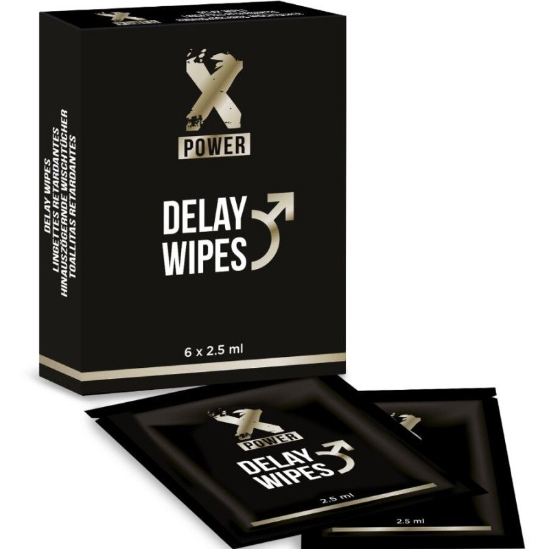 XPOWER Delay Wipes with Mint, 6 Pieces – image 1 XPOWER Delay Wipes with Mint, 6 Pieces – image 1