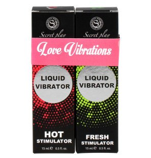 SECRETPLAY Liefde Vibraties – pack duo de produit de massage 15 ml – photo 1