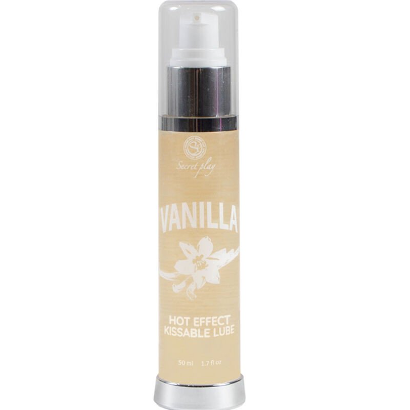 Verwarmend vanille glijmiddel en massageolie SECRETPLAY 50 ml – foto 1