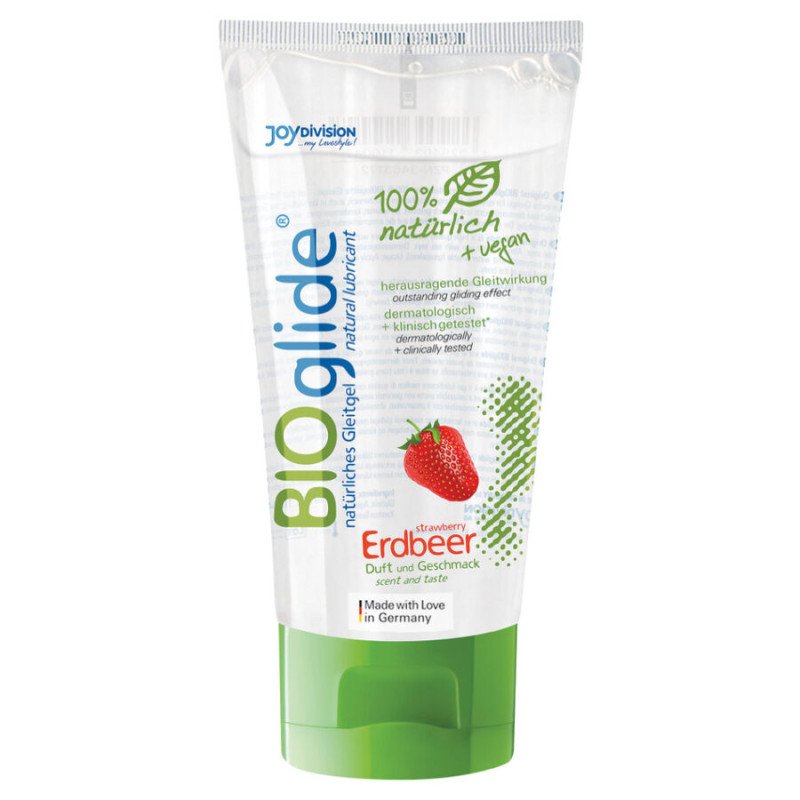 JOYDIVISION BIOGLIDE Gleitmittel mit Erdbeergeschmack 80 ml – Bild 1
