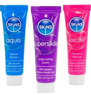 SKINS Vital Lubes Kit z lubrykantem na bazie wody, 3 x 12 ml – zdjęcie 2