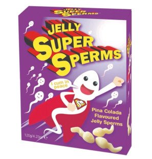 Sperma-vorm snoep met cola smaak 120 gram – foto 3