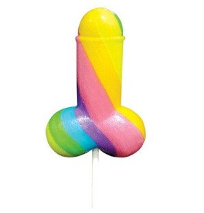 PRIDE regenboog lollybrieken voor volwassenen 85 g