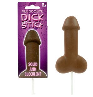Melkchocolade penis-lolly van Spencer en Fleetwood