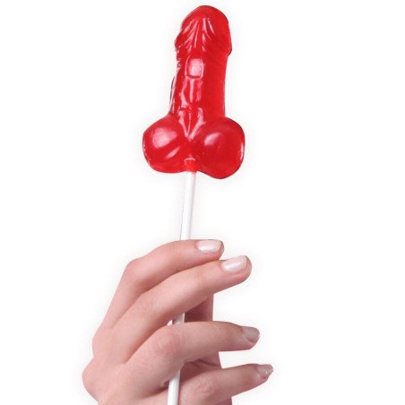 Penis-Lollis mit Erdbeergeschmack SECRETPLAY, Display mit 40 Stück – Bild 2
