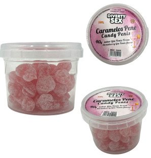 Penis-shaped sweets with gin and tonic flavour – 20 pieces – image 1