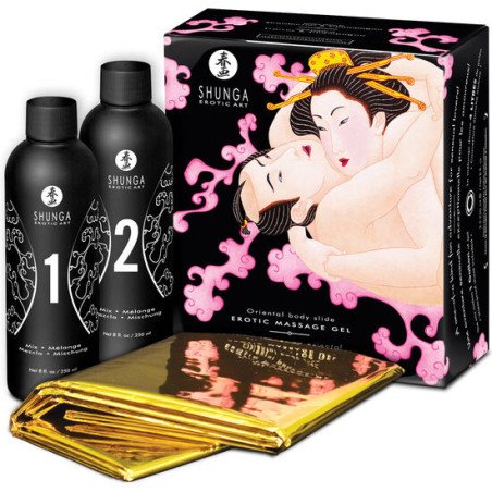 SHUNGA Massagegel mit Erdbeere und Cava 250 ml