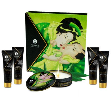 Shunga Massage Cream with Organic Green Tea 10 ml – image 2
