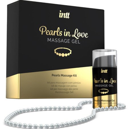 Massageprodukt Pearls in Love mit Perlenkette und Silikongel 15 ml