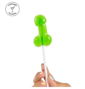 Penis-shaped jelly lollipop with caipirinha flavour – image 1