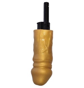 Golden penis-shaped barbecue lighter by Diablo Picante – image 1