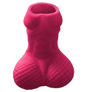 Fuchsia penis-shaped shot glass by DIABLO PICANTE for adults – image 1