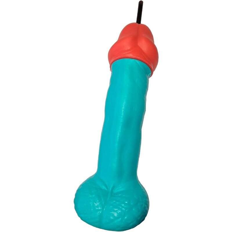 Diablo Picante blauwe plastic penisbeker voor volwassenen – foto 1