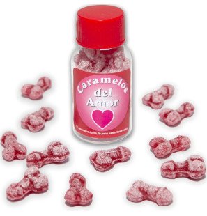DIABLO PICANTE 12 Liebesbonbons für Erwachsene mit Erdbeer- und Kirschgeschmack – Bild 1