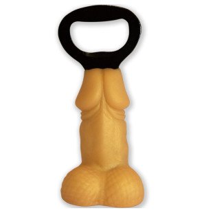 Goldener penisförmiger Flaschenöffner für Erwachsene