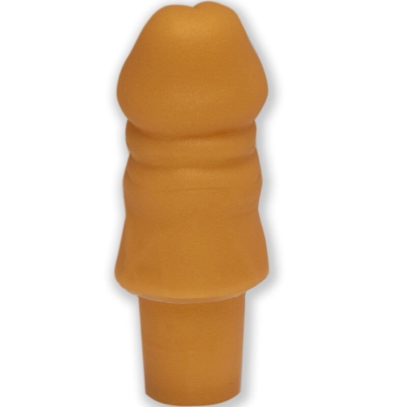Diablo Picante gold penis-shaped plug for adults – image 1
