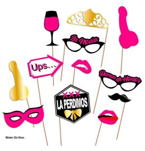 Kit photobooth pour adultes Diablo Picante, 12 pièces – photo 1