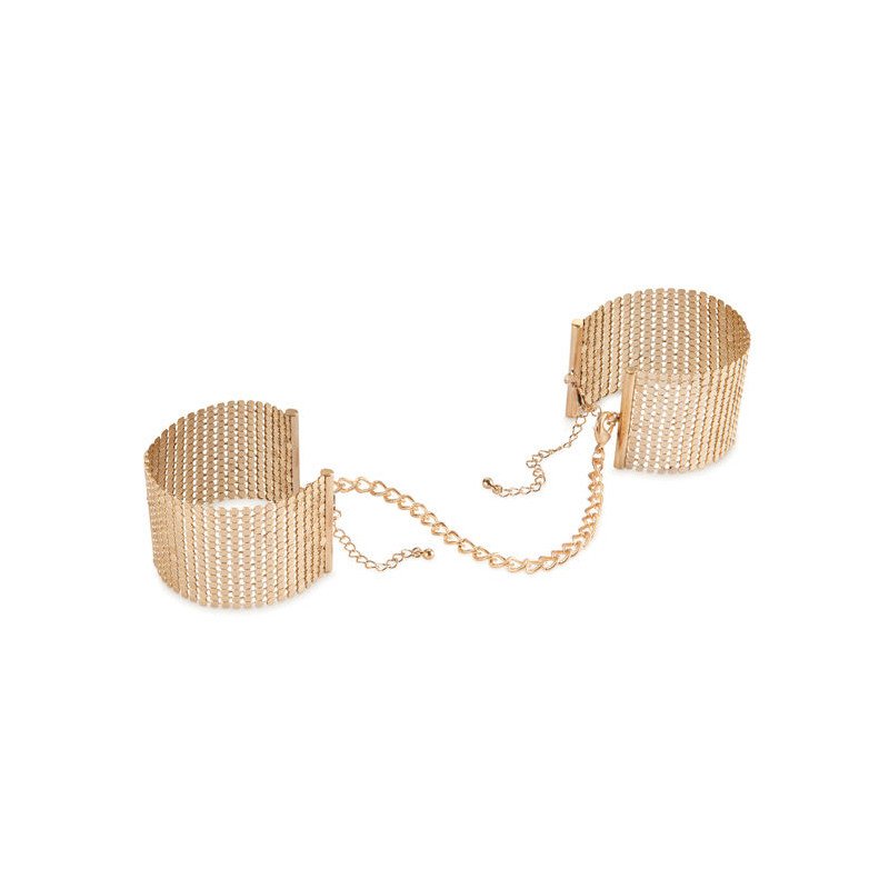 Bijoux goldene Metall-Mesh-Handschellen – Bild 1