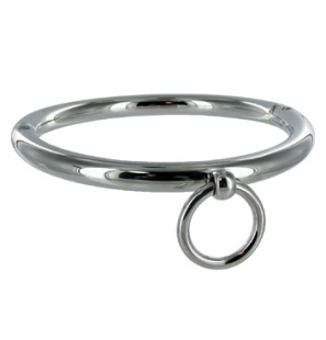 Collier métallique avec anneau Metal Hard, 10 cm – photo 1
