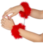 Menottes rouges à plumes de marabout de Secretplay – photo 1