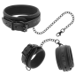 Vegan Leather Collar and Cuffs with Neoprene Lining – image 1